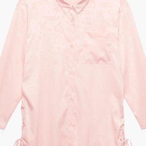 Savage X Fenty Heavenly Satin Sleep Shirt & Shorts Set NWT XL & 1X